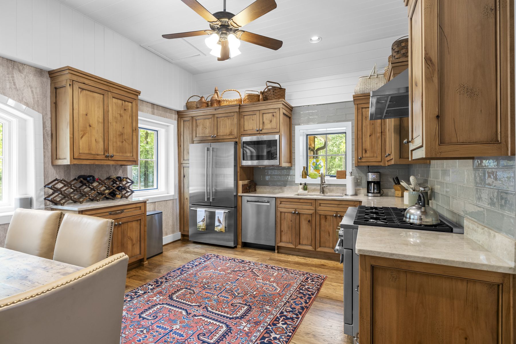 Kitchen with custom cabinetry in a Northwest Georgia home